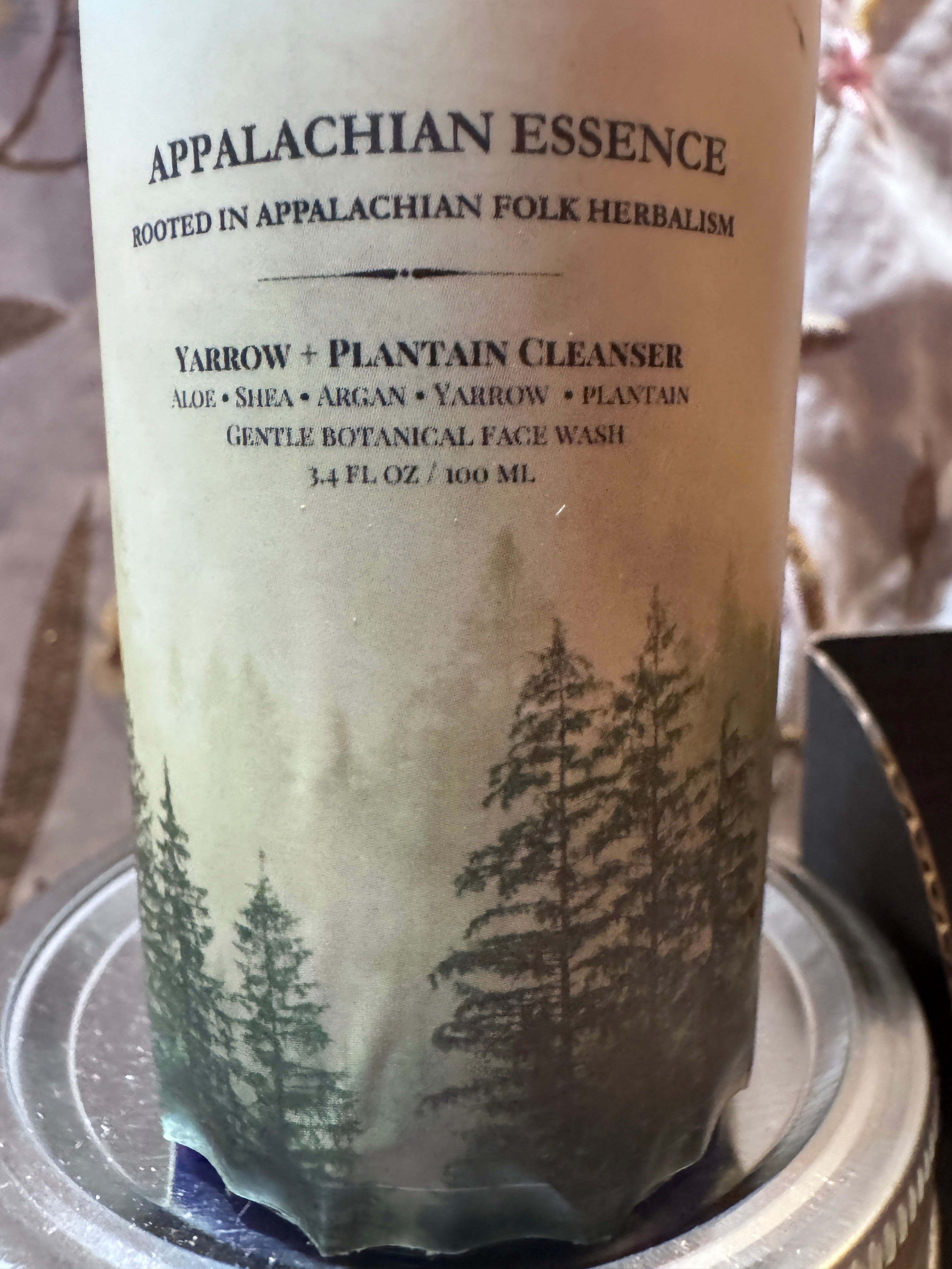 Yarrow + Plantain Facial Cleanser – Appalachian Herbal Cleanser for Soft, Hydrated Skin